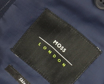 Mens UK Size 40 Moss London Regular Blue Suit Jacket