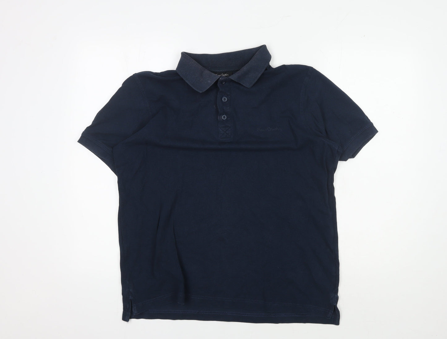 Pierre Cardin Men's Blue Cotton Polo Shirt L Regular Fit
