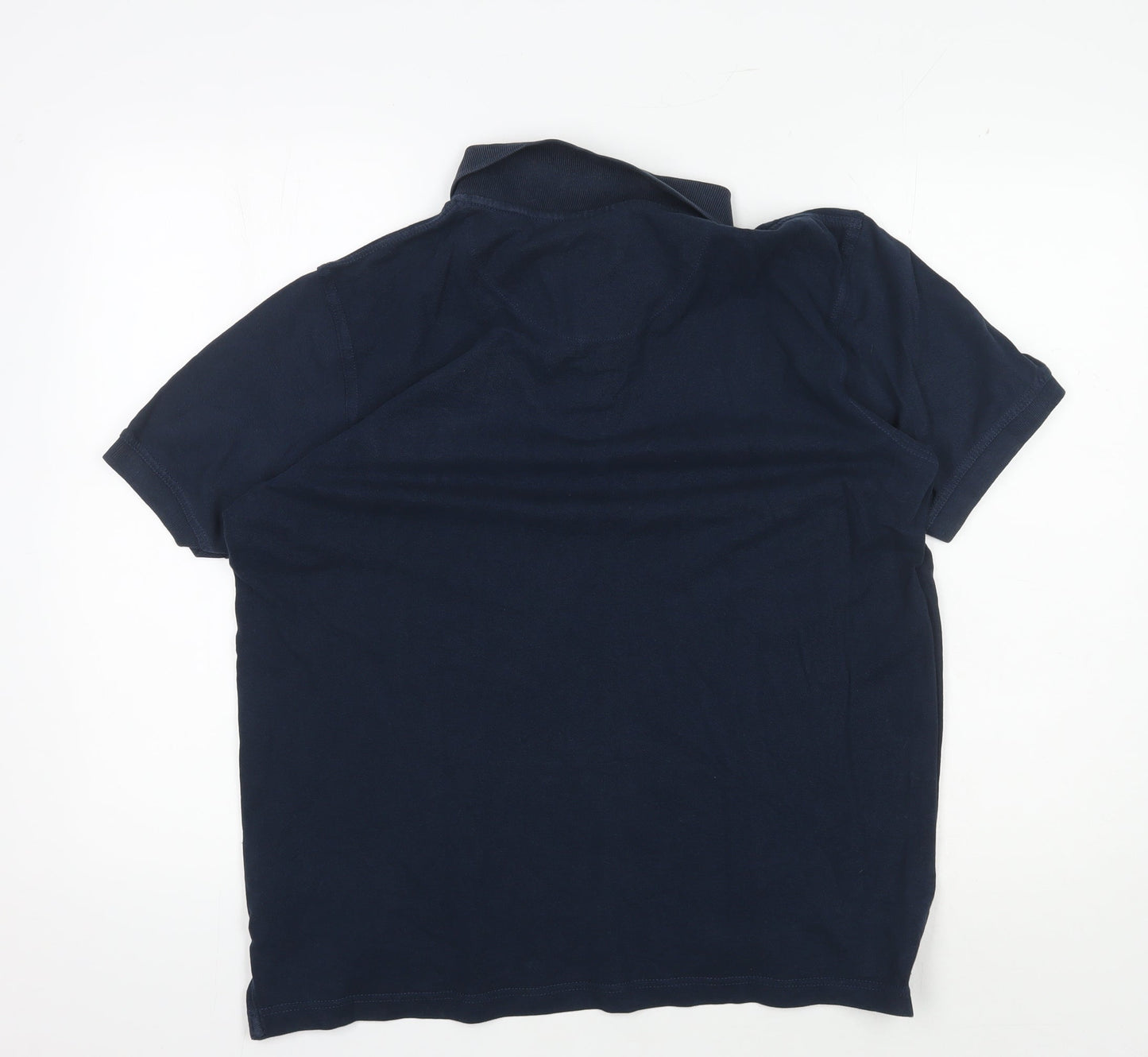 Pierre Cardin Men's Blue Cotton Polo Shirt L Regular Fit