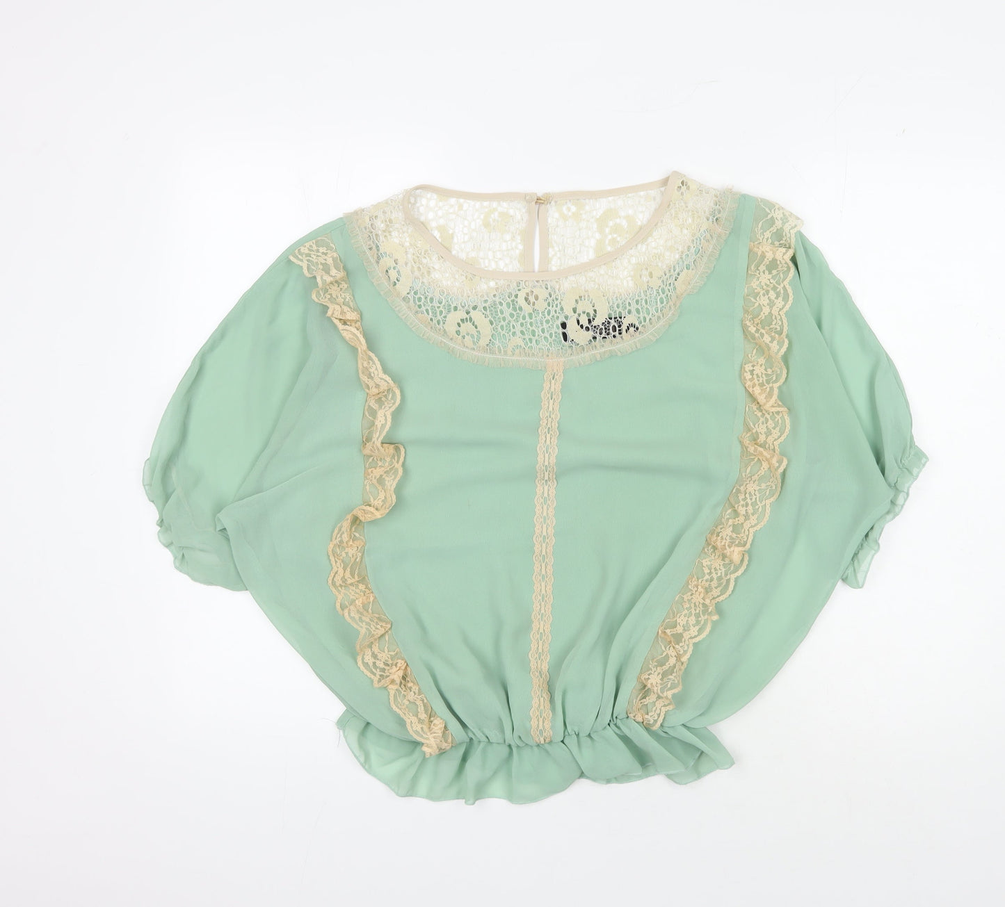 Womens UK Size One Size Mina UK Green Basic Blouse
