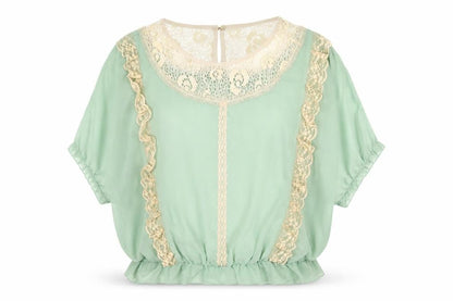 Womens UK Size One Size Mina UK Green Basic Blouse