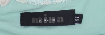 Womens UK Size One Size Mina UK Green Basic Blouse