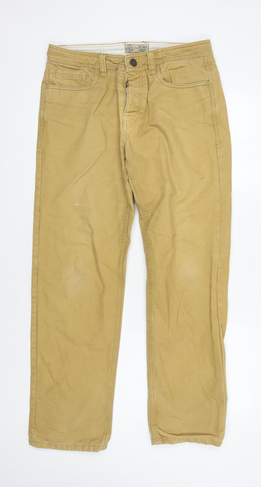 Fly Face Men's Beige Chino Trousers 32