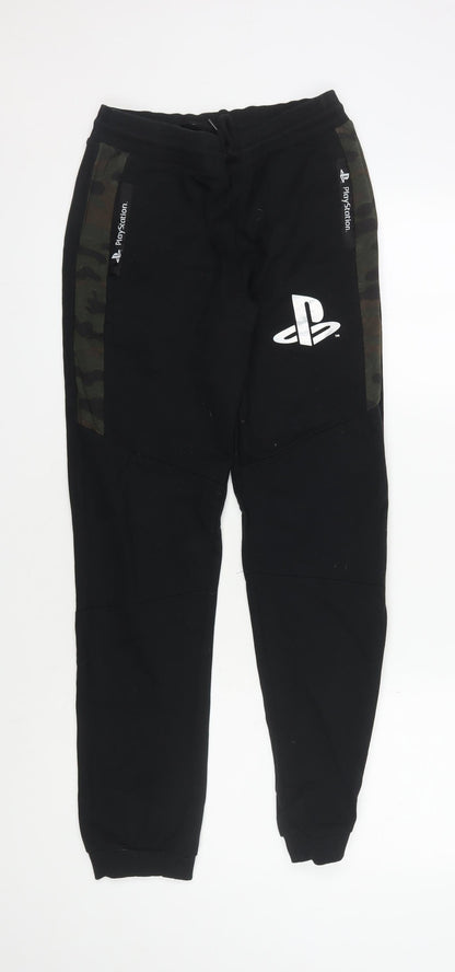 PlayStation Boys Black Jogger Trousers 14 Years