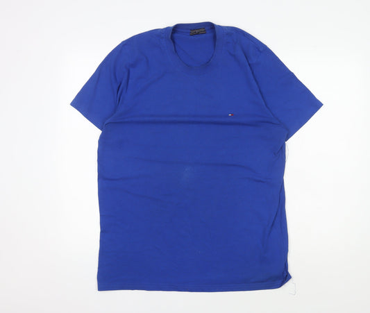 Tommy Hilfiger Men's Blue L Crew Neck T-Shirt