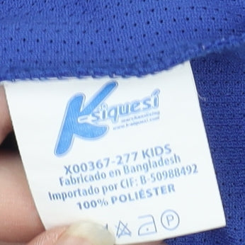 Esquesei Boys Blue Basketball Jersey Tank Top Size 10 Years