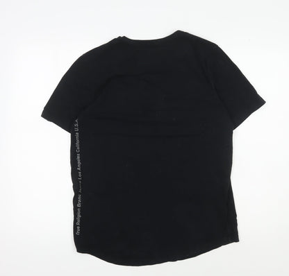 True Religion Men's Black Cotton Logo T-Shirt M