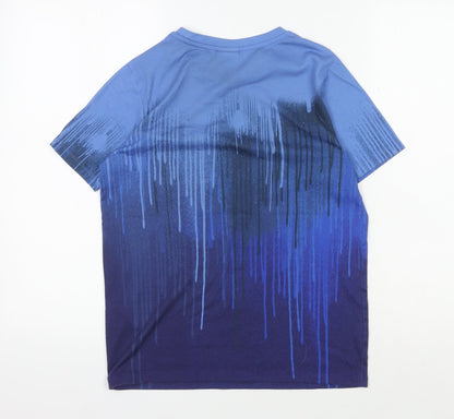 Hype Boys Blue Graphic Print T-Shirt, 13 Years, Casual Style
