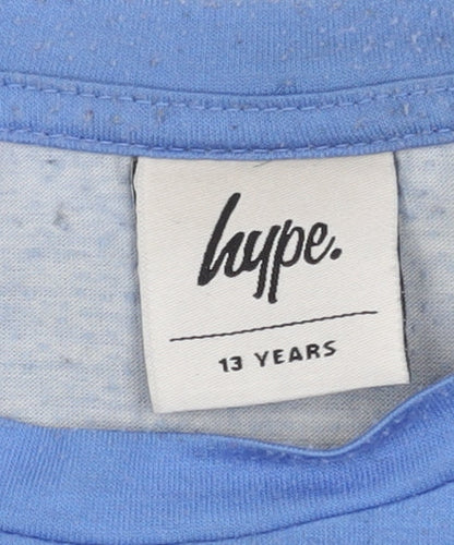 Hype Boys Blue Graphic Print T-Shirt, 13 Years, Casual Style