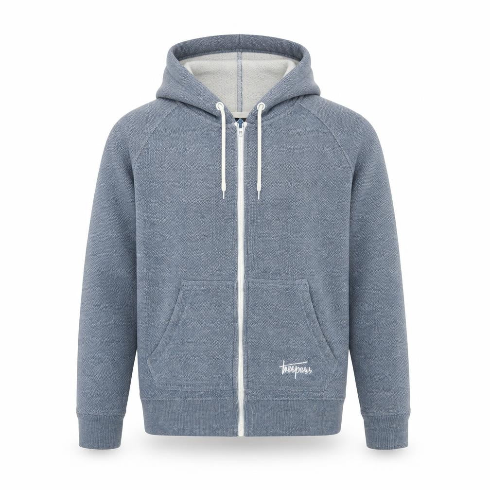 Unisex Adults UK Size M Trespass Blue Full Zip Hoodie