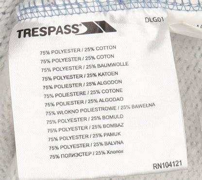 Trespass Unisex Blue Full Zip Hoodie M