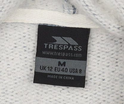 Trespass Unisex Blue Full Zip Hoodie M