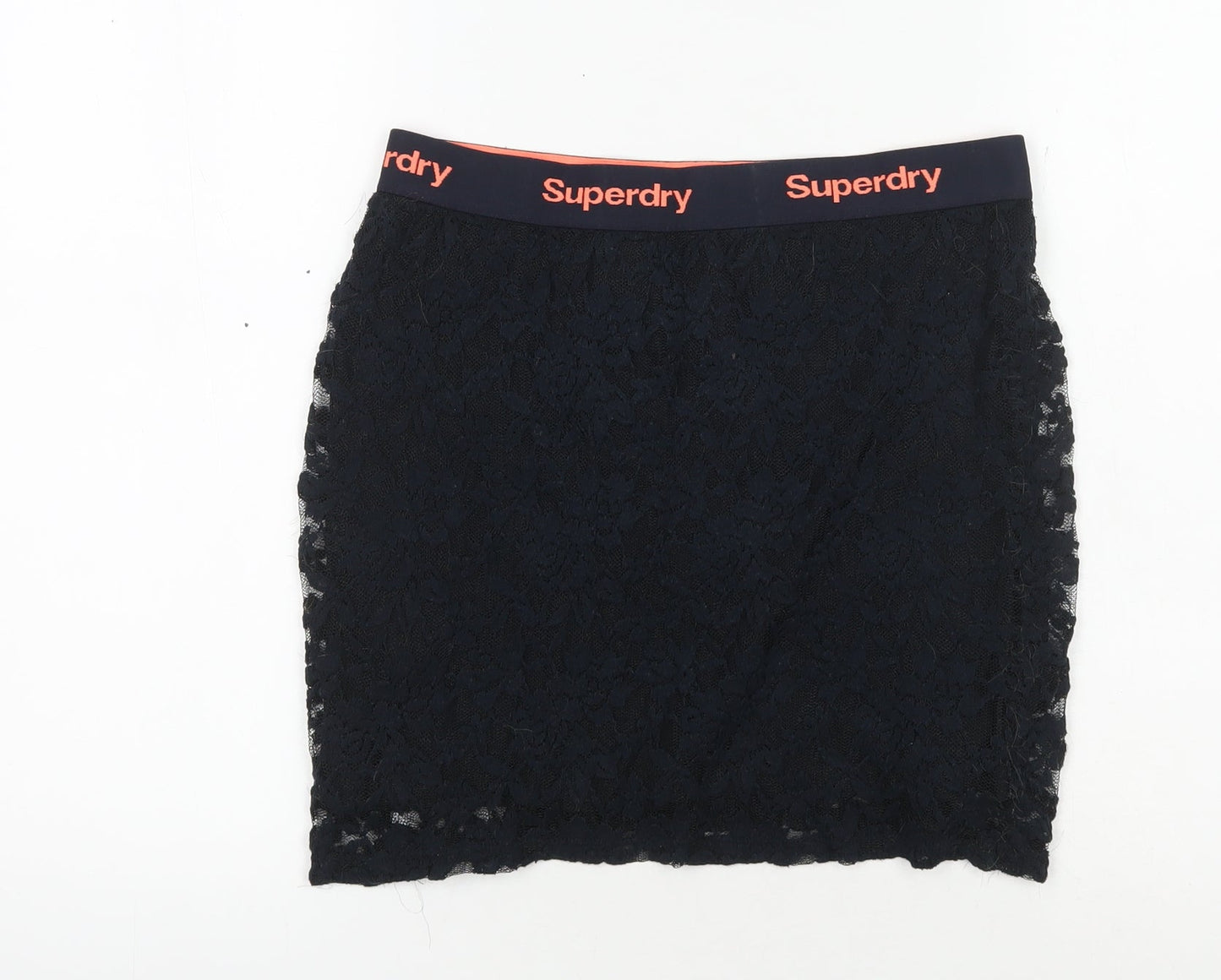 Womens UK Size M Superdry Straight & Pencil Lace Skirt