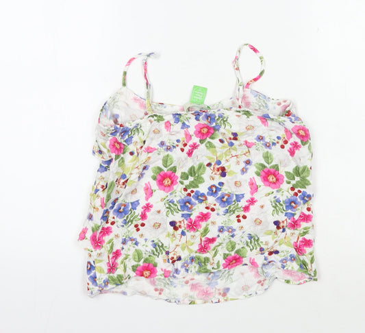 Womens UK Size 8 Oasis Multicoloured Camisole Tank