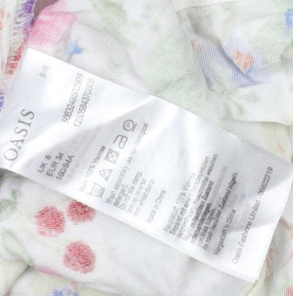 Womens UK Size 8 Oasis Multicoloured Camisole Tank