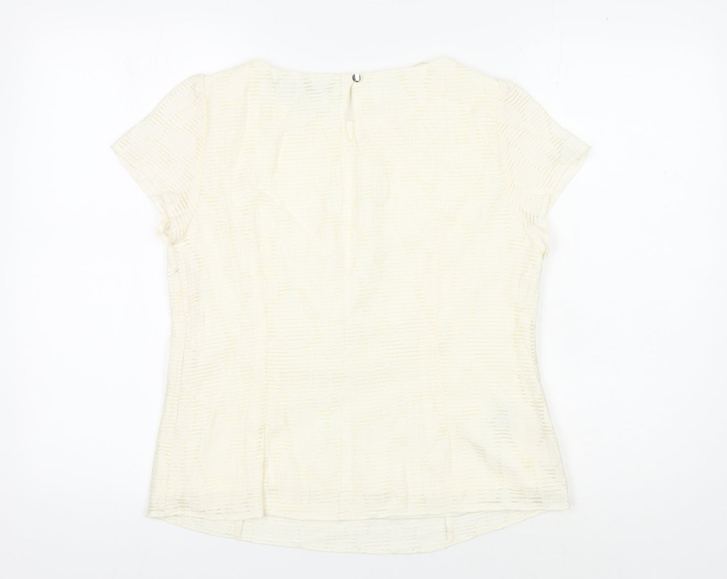 Womens UK Size 14 Principles by Ben de Lisi Ivory Basic Blouse