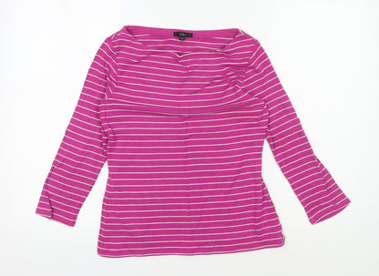 Womens UK Size M Linea Pink Basic T-Shirt