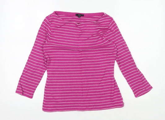 Womens UK Size M Linea Pink Basic T-Shirt