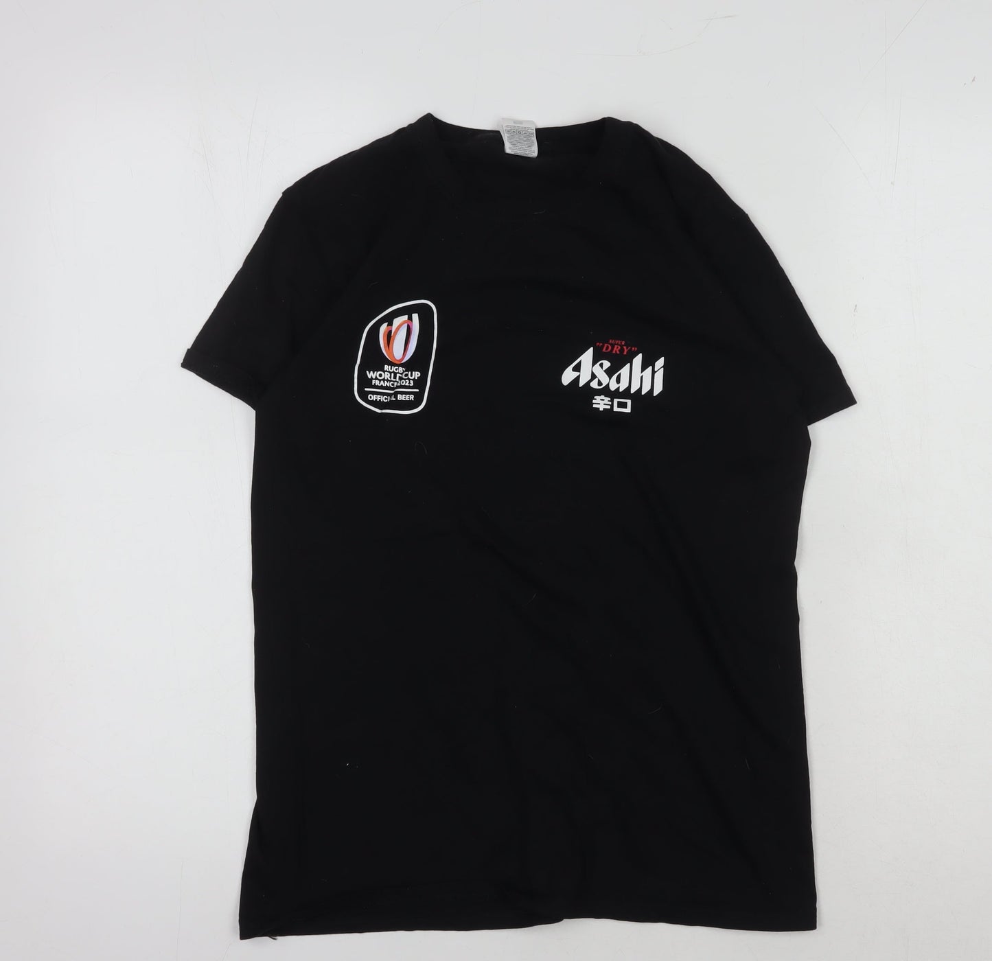Mens UK Size S Fruit of the Loom Black  T-Shirt
