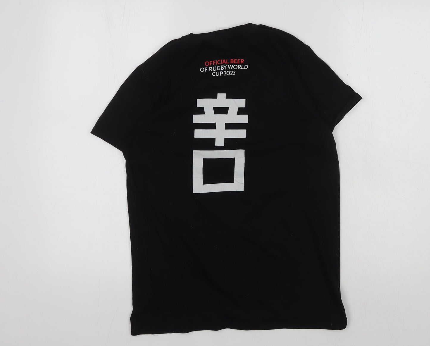 Mens UK Size S Fruit of the Loom Black  T-Shirt