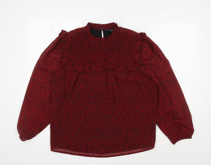 Womens UK Size 12 Dorothy Perkins Red  Blouse