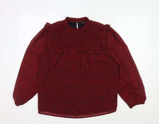 Womens UK Size 12 Dorothy Perkins Red  Blouse
