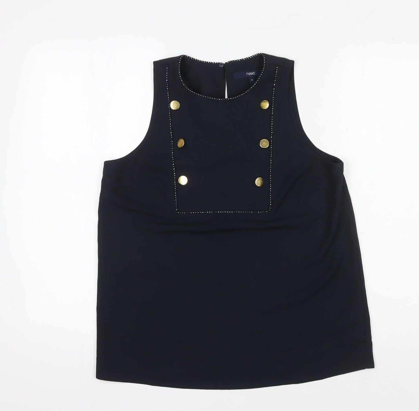 Womens UK Size 12 NEXT Black  Blouse