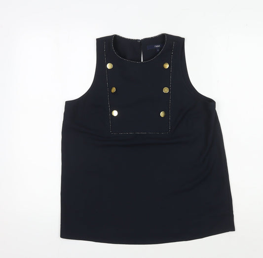 Womens UK Size 12 NEXT Black  Blouse