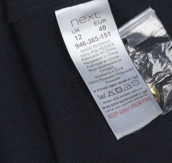 Womens UK Size 12 NEXT Black  Blouse