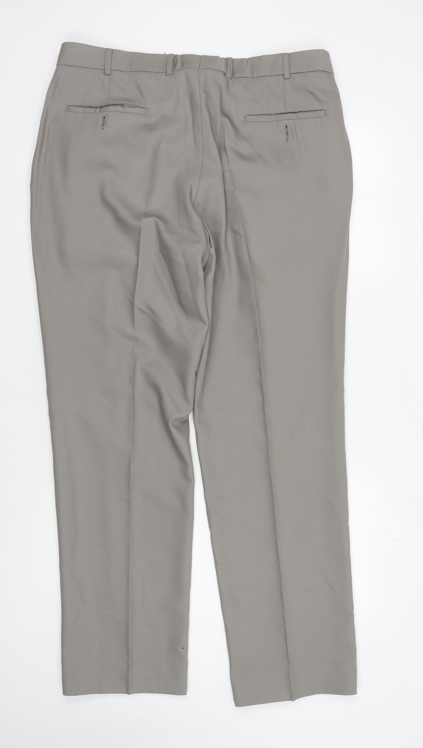 Jeff Banks Men's Grey Wool Dress Pants XL