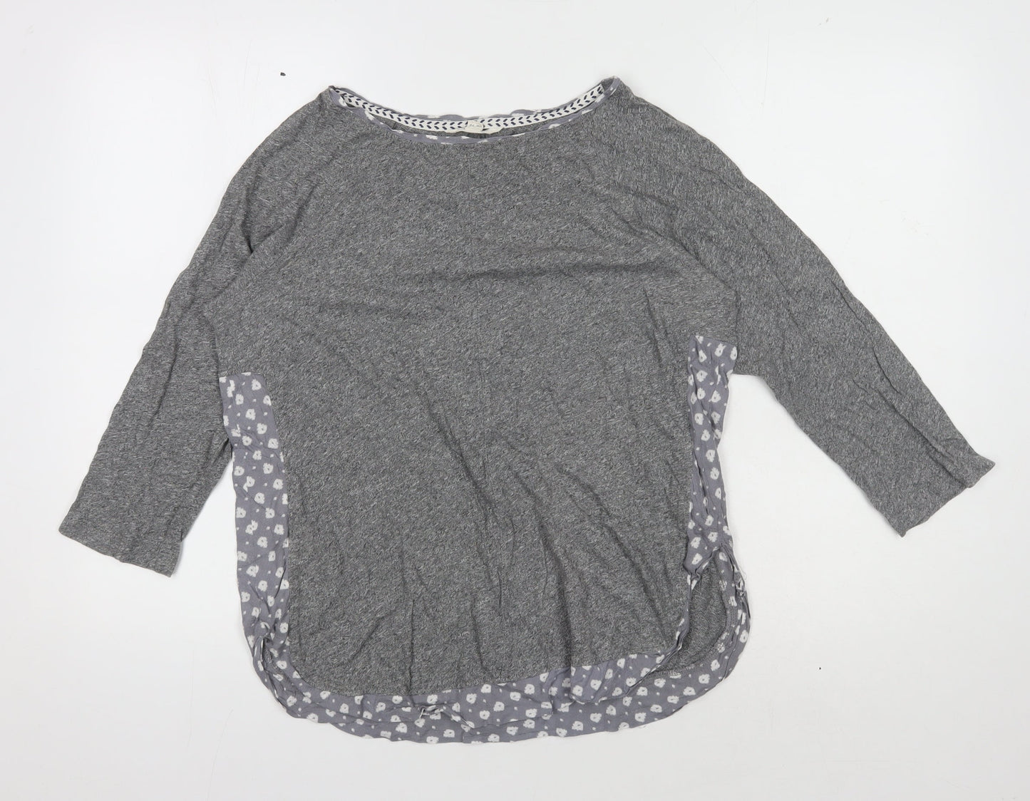 Womens UK Size 12 White Stuff Grey Basic T-Shirt
