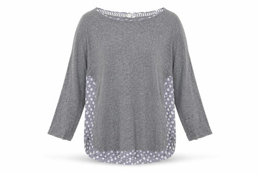 Womens UK Size 12 White Stuff Grey Basic T-Shirt
