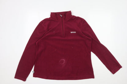 Regatta Women's Red Fleece Pullover - Size 16