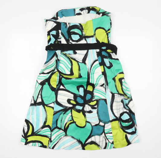 Coast Women's Multicoloured A-Line Dress Size 14