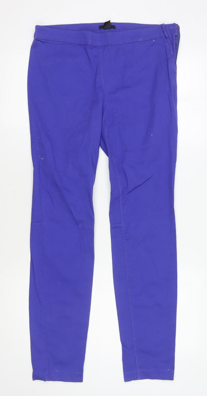 Womens UK Size 12 H&M Regular Fit Jegging Blue Trousers