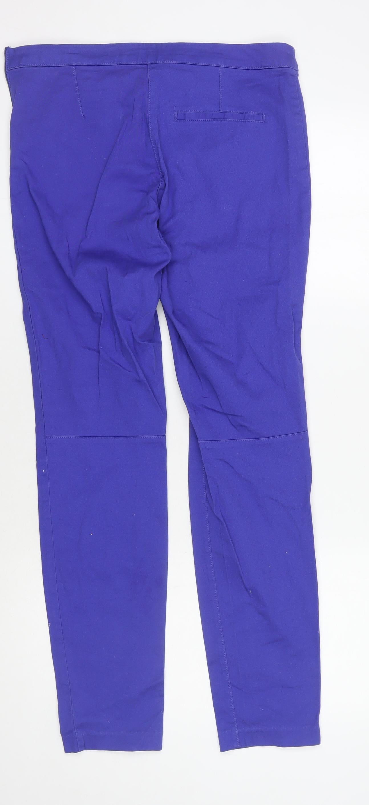 Womens UK Size 12 H&M Regular Fit Jegging Blue Trousers