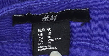Womens UK Size 12 H&M Regular Fit Jegging Blue Trousers
