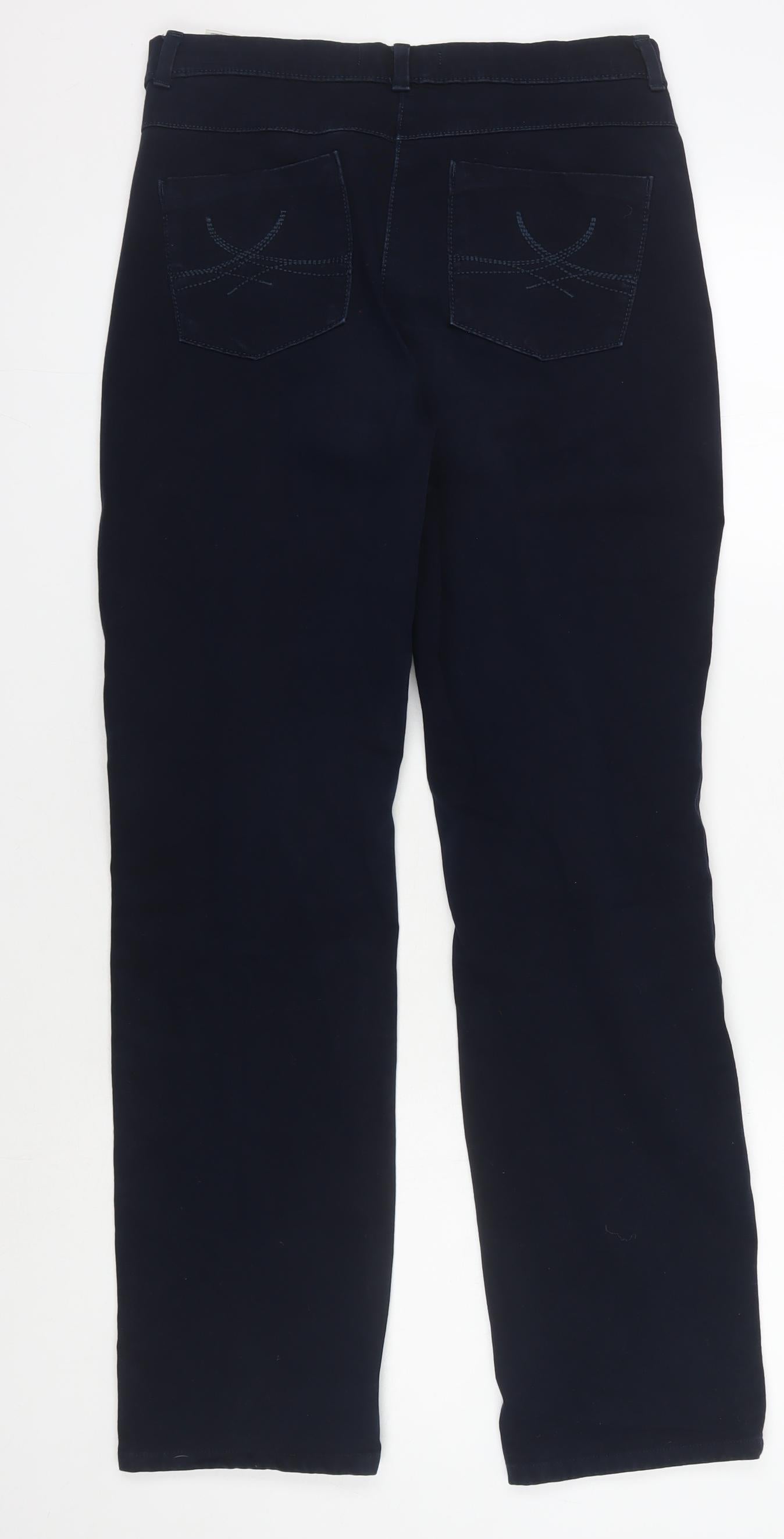 Womens UK Size 10 Marks and Spencer Regular Fit Jegging Blue Trousers