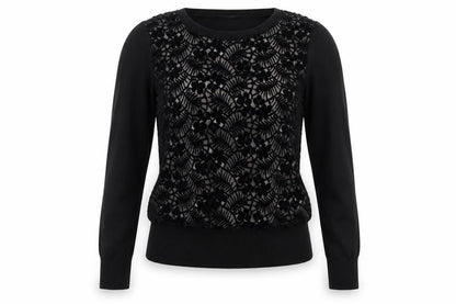 Womens UK Size M Oasis Black Pullover Jumper