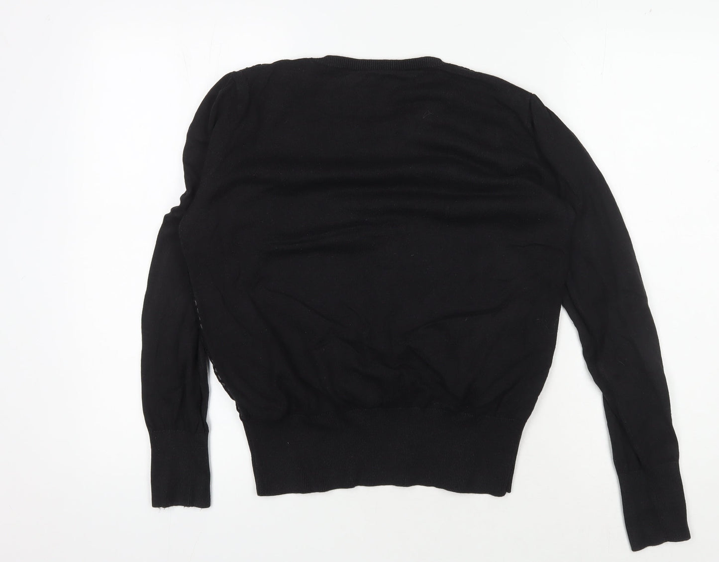 Womens UK Size M Oasis Black Pullover Jumper