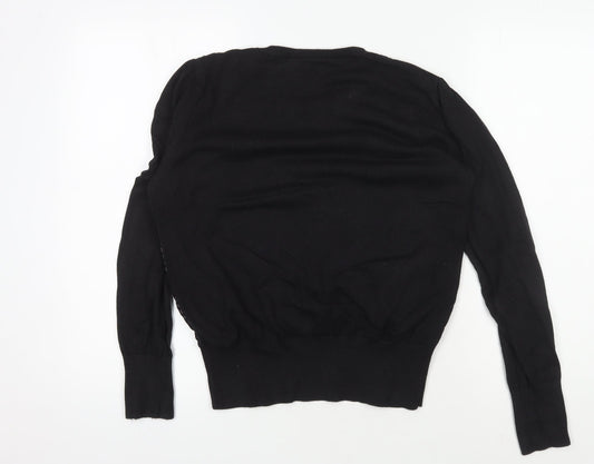 Womens UK Size M Oasis Black Pullover Jumper