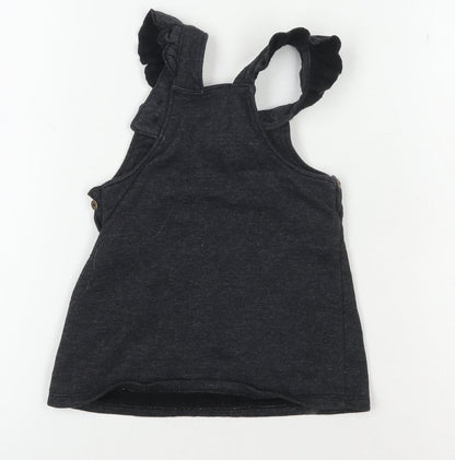 Disney Baby Unisex Black Pinafore Dress 9-12 Months