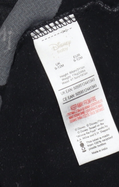 Disney Baby Unisex Black Pinafore Dress 9-12 Months