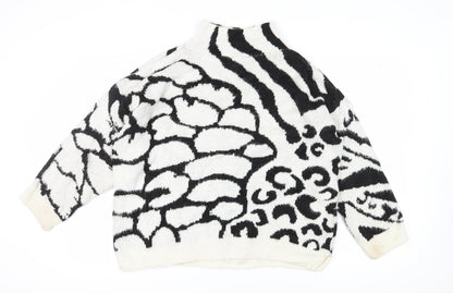 Womens UK Size S Topshop Multicoloured Pullover Jumper