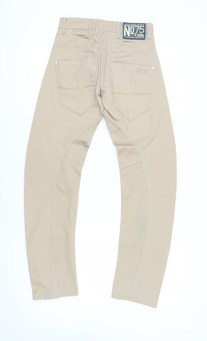Jack and Jones Men's Beige Cropped Jeans Size 32