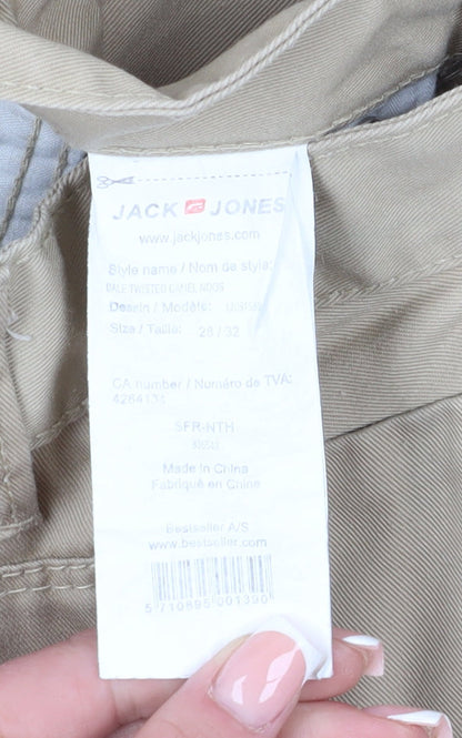 Jack and Jones Men's Beige Cropped Jeans Size 32