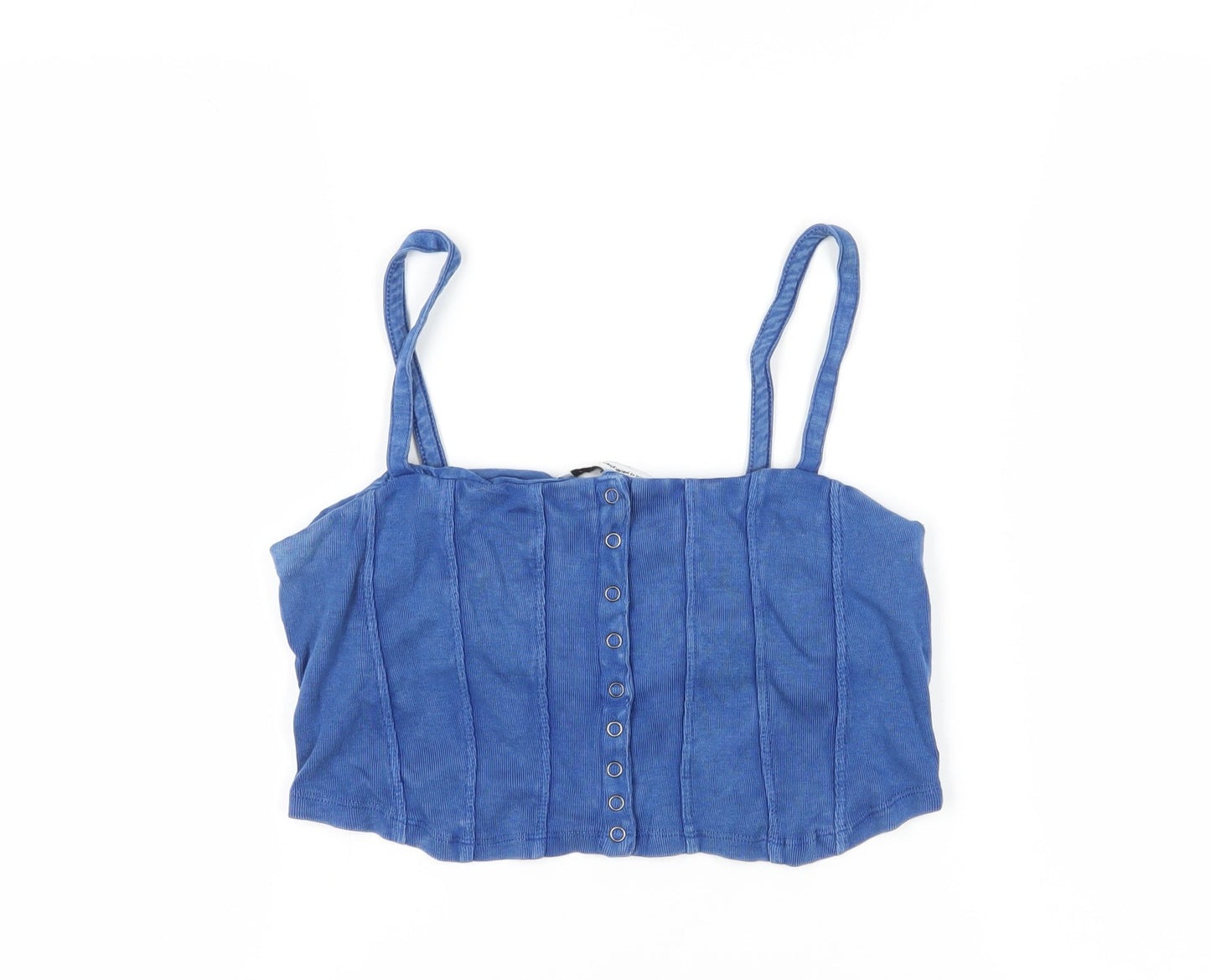 Womens UK Size L Urban Outfitters Blue Camisole Cropped
