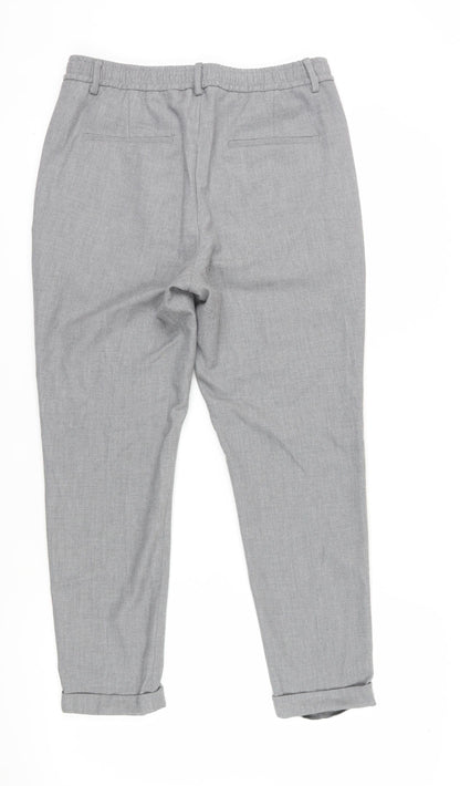 Womens UK Size M Zara Classic Fit Business Casual Grey Trousers