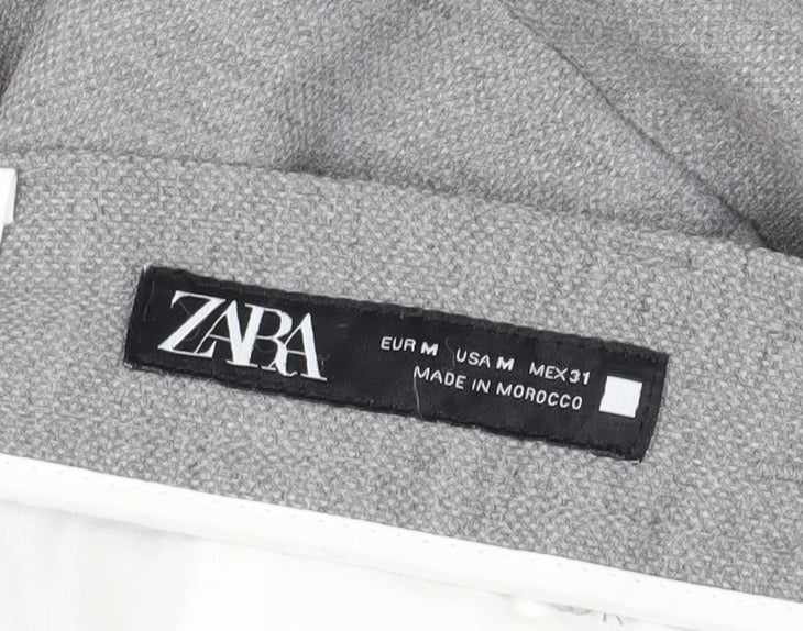 Womens UK Size M Zara Classic Fit Business Casual Grey Trousers