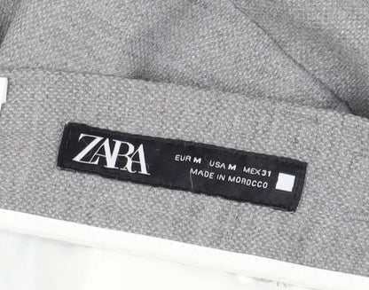 Womens UK Size M Zara Classic Fit Business Casual Grey Trousers